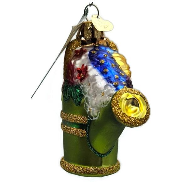 OWC Watering Can Green Flowers Garden Old World Christmas Spring Tree Ornament - Picture 12 of 12
